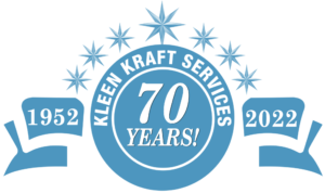 Kleen Kraft, Southern California's only Local Uniform Rental Company 70 year badge